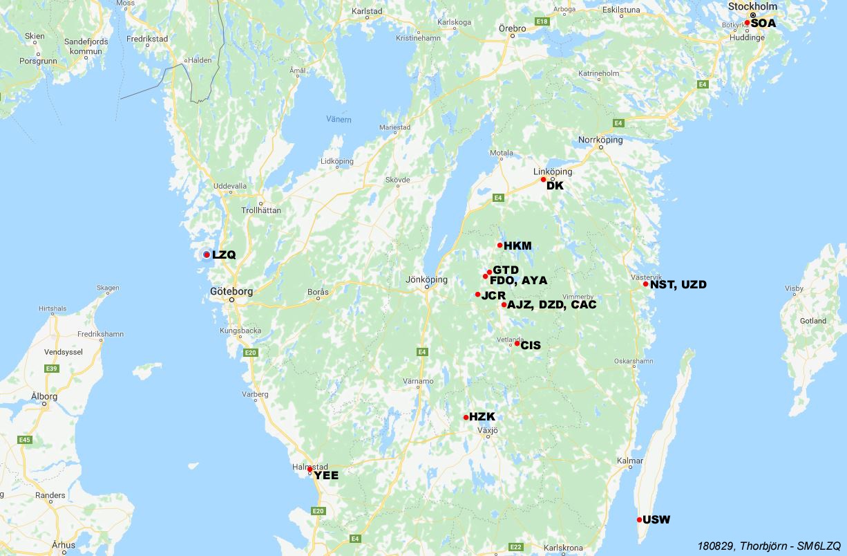 Karta från Eksjö Radioklubb och Höglandsringen….. | Föreningen Sveriges