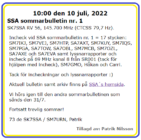SK7SSA – sommarbulletinen nr.1 på SK7RGM den 10 juli 2022.