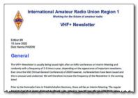 VHF+ IARU-R1 newsletter #89