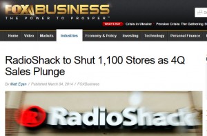 RadioShack stänger