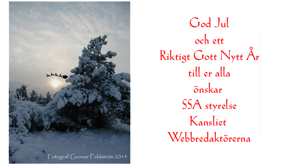 SSA julkort 2014, copyright Fotograf Gunnar Fahlström