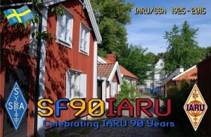 SF90IARU qsl kort