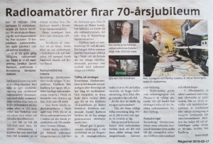 SK7HW 70 år artikel