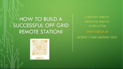 SM6VTZ = Off-grid soldriven remotestation