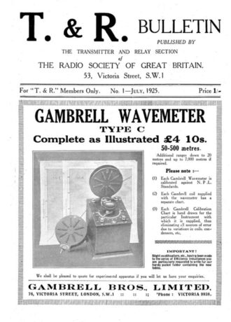 RSGB firar 100 år IARU med en lika gammal tidning.