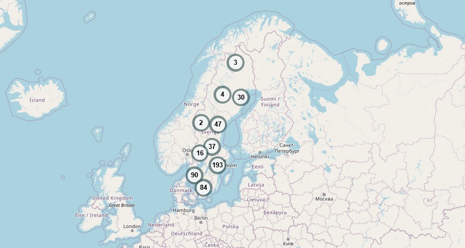 Repeaterkarta - Repeater map Repeaterkarta - Repeater map